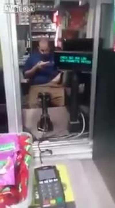 Manager caught jerking off, denies it