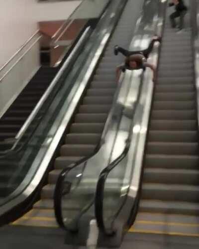 HMB while I slide down this escalator.