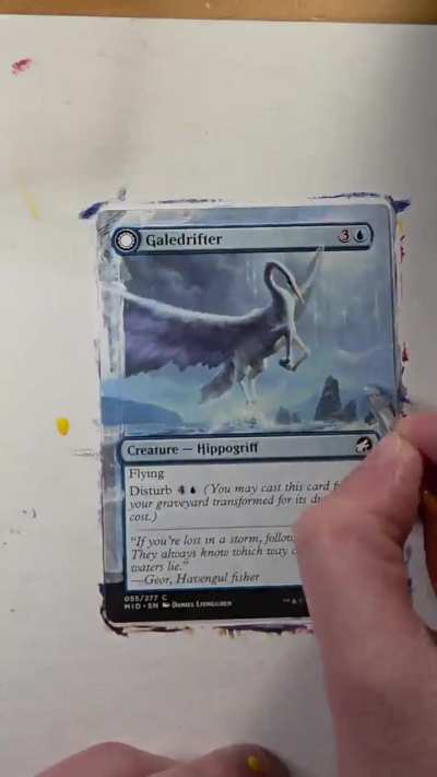 Having my girlfriend who knows nothing about Magic open a pack and pick a card for me to alter