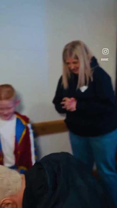 The Undisputed WWE Champion The American Nightmare Cody Rhodes granting a make a wish to two young boys at WWEBelfast. And offering tickets to Clash at The Castle in Glasgow Scotland.