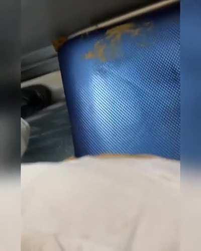 Always check before sitting in public transport