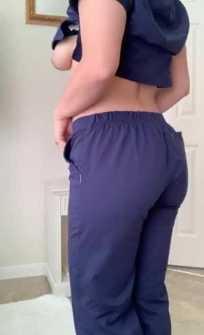 If only my patients could see what’s underneath my scrubs 😏