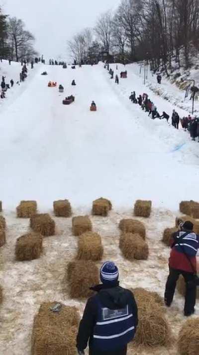 Which idiot thought a wall of ice was a good way to slow them down?