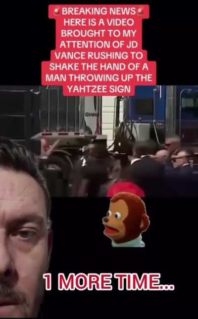 JD Vance shakes hands with someone giving him the Nazi salute