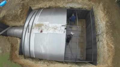 Starting in 2015, a youtuber from the UK built an actual secret bunker under his home - and has been improving and expanding it ever since.