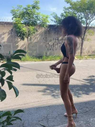 Lucky Brazilian Cyclist (Public Transex)