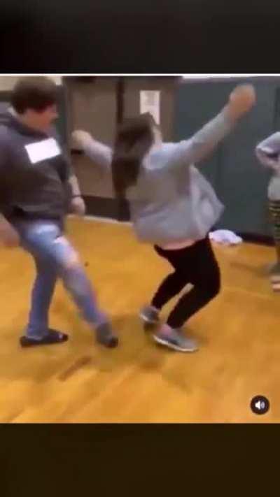 She folded like a beach chair.