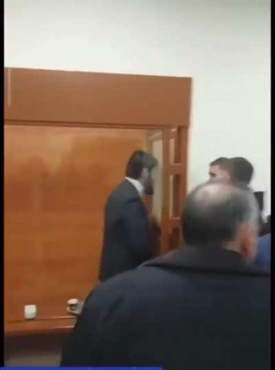 Ukrainian court sentenced two Azerbaijani citizens to 8 years in prison for kidnapping and beating a Spanish citizen of Armenian origin. Their reaction to the sentence.