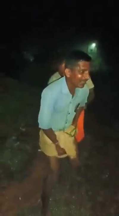 WCGW jumping over firework