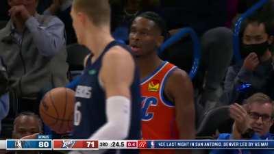 [Highlight] Shai Gilgeous-Alexander rejects Porziņģis at the rim