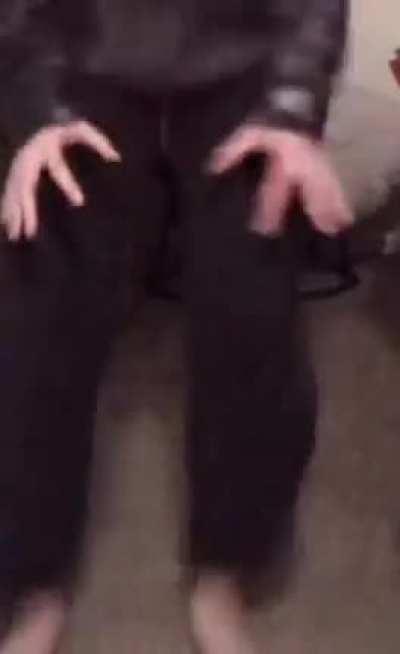 HMC Trying to take a tik tok with my friend, sprained both my ankles