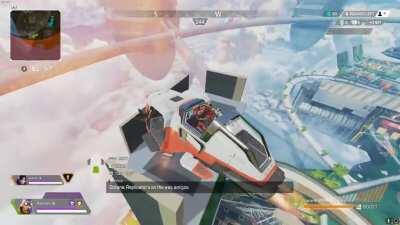 Getting on top of the highest building in Olympus with a Trident.