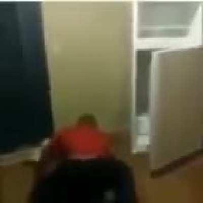 yooo he killed his fridge!!!