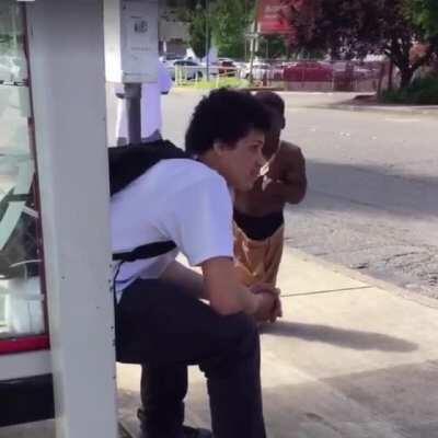 “Calm down lil blood”