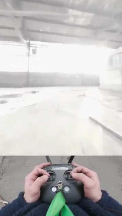 FPV drone takes precision