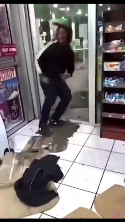 ice thrown at guy's face and he freaked out