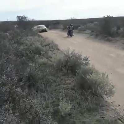 Idiots on rally track