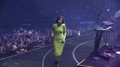 Lauren exiting the stage after her show with her band at AlterEGO