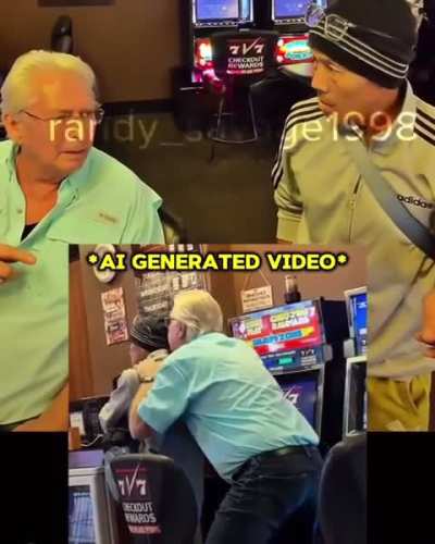 This dude using AI video generator to trick the normies 🤦