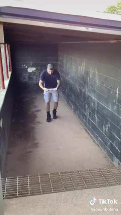 Loading the ice tray into the freezer