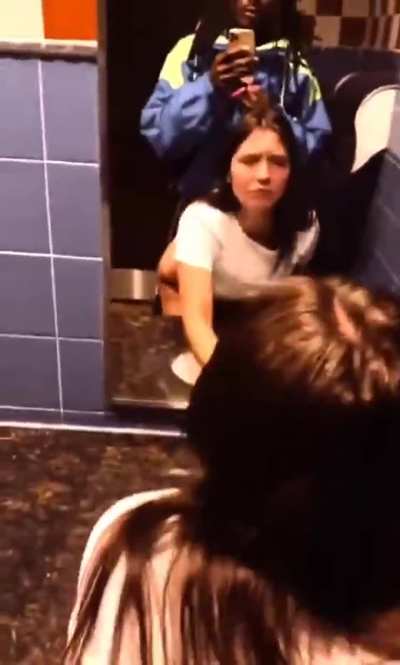 Little sister gets submissive in the toilet
