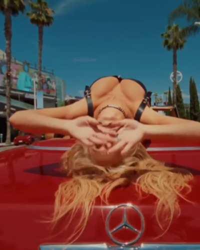 Sydney Sweeney in the music video for ‘ANGRY’