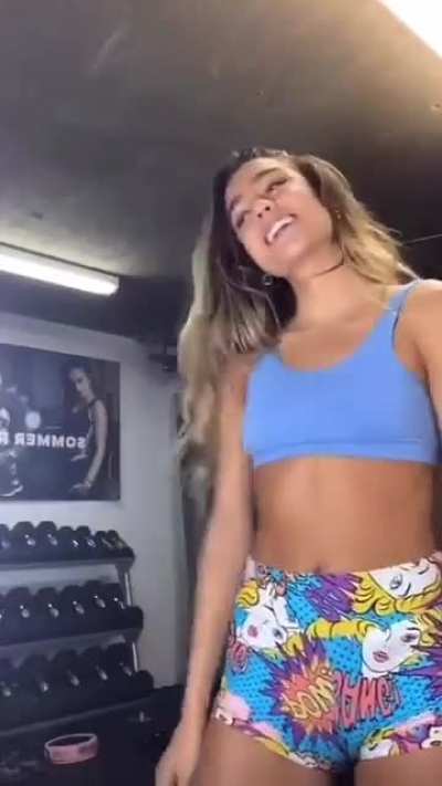 She can’t resist showing it off