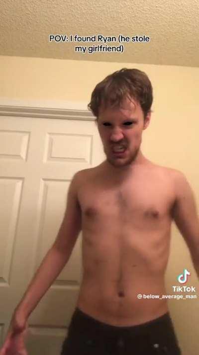 I would run away but just bc he is so cringe