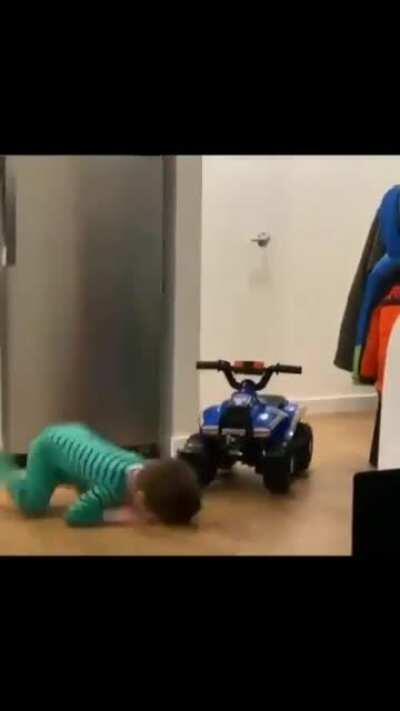 He tried to land a trick caw caw