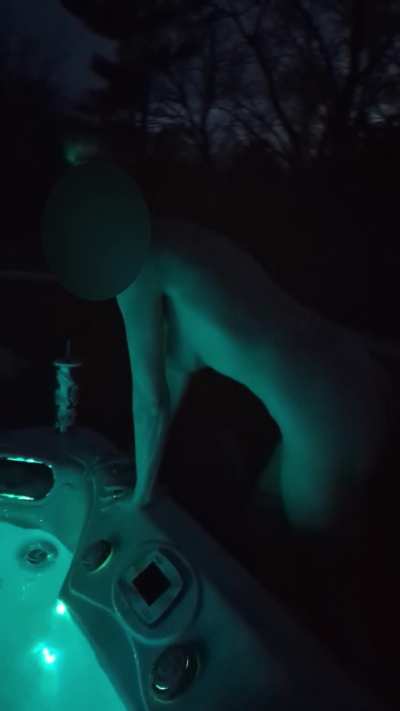 Wet Wednesday 💦 Tell me what we're doing in my hot tub 😈