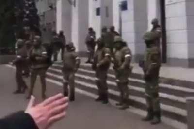 The Ukrainians are shouting 