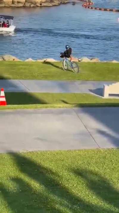 I hope Mike knows how to swim...