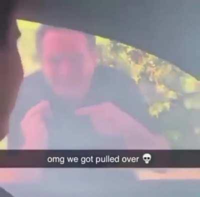 Pulled over...