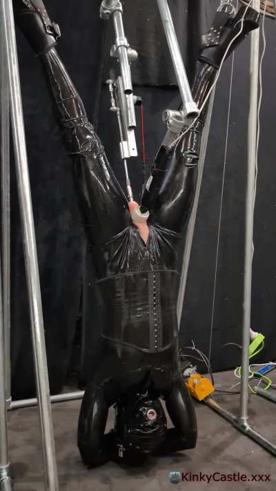 Rubberdoll inverted, sensory deprived, fucked and vibed. [OC]