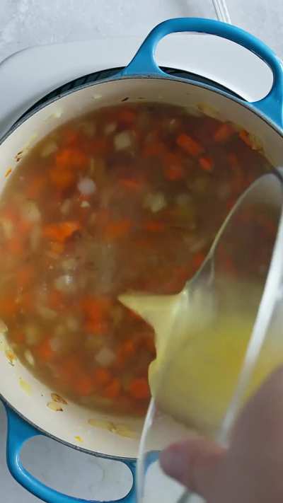 Easy Vegan Carrot and Red Lentil Soup Recipe