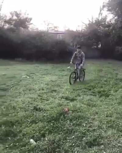 HMFT after I ride my bike into this bonfire