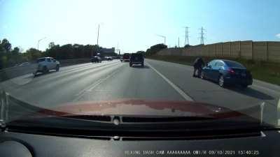 This guy's pants are down