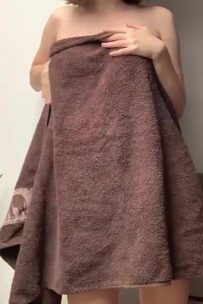 Oops I can’t wrap my towel around.. but whatever!