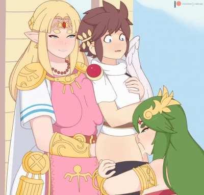 Pit between two dominant women