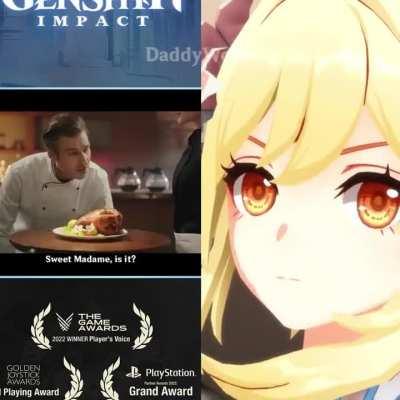 Lumine's reaction to new Genshin ads