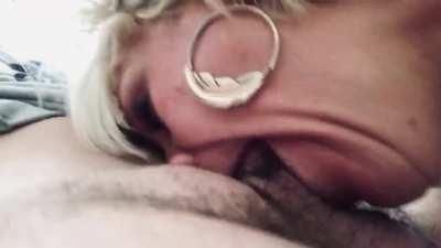 White MILF Swallows The Dick Whole And Licks Balls Sheeeeshhh 🔥 Throat Goat Thursday 👅🐐