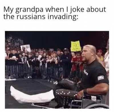 Eastern European gag....