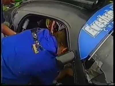 Very quick driver change.