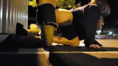 Amateur Brunette Clothed Deep Penetration Doggystyle Hardcore Homemade OnlyFans Outdoor Public Watching White Girl Porn GIF by ellied_vs_phdenis