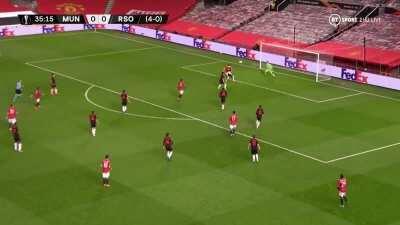 Dan James Header Attempt