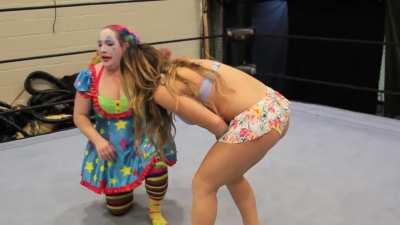 Madi Maxx punched in the box