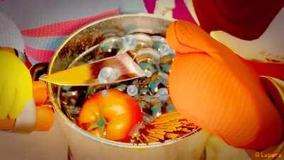 Let Him Cook! 🍝 Made a 3D animation with Frisk and Papyrus in Blender!