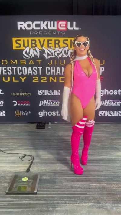 Meaghan P. as Super Barbie! Please go click on my links - I stupidly changed my linktree name and now google isn’t showing it when you google me. The more visits to the page, the sooner that will fix.