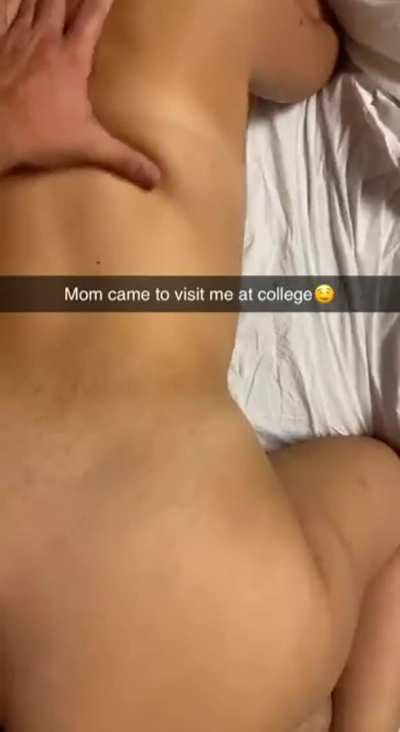 mom visits me at college