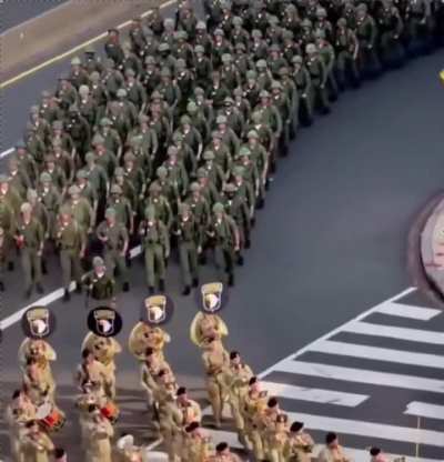 U.S soldiers practicing for Trump’s birthday parade this weekend